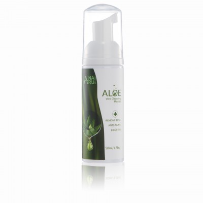 Aloe vera extract acne treatment remove oils soothing keep skin hydrated deep cleaning facial wash foam cleanser